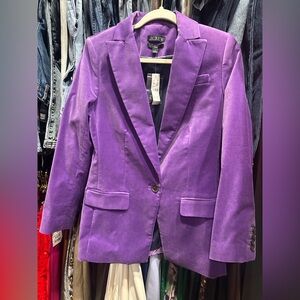 J. Crew Women's Vibrant Purple Blazer
